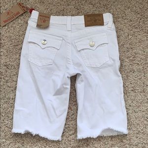 kids - True Religion cut off jean shorts